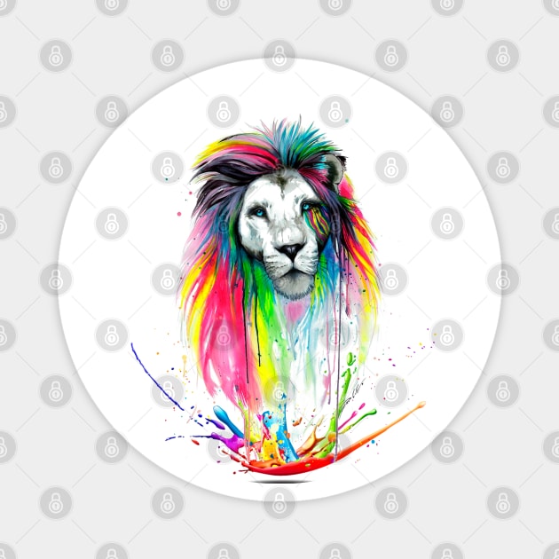 Graphic Design Multi Lion Magnet by Sveteroc